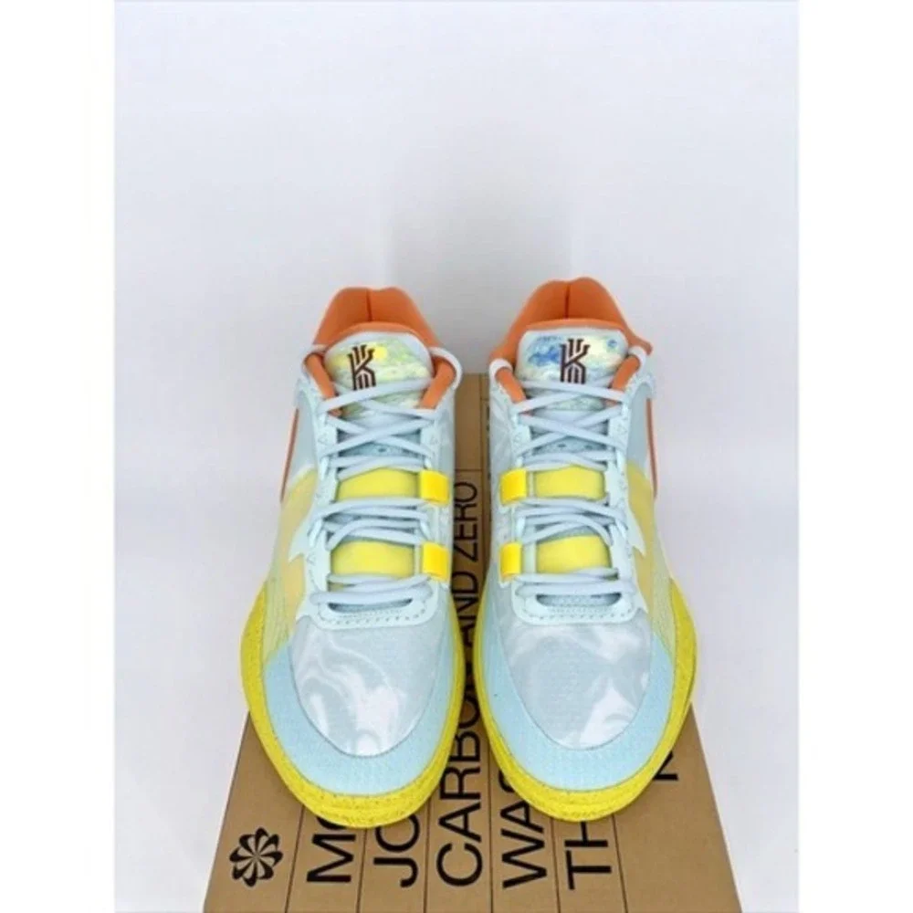 Nike Kyrie 8 Glacier Blue Yellow Strike Mens Basketball Shoes DJ6017-400 SZ 13.5